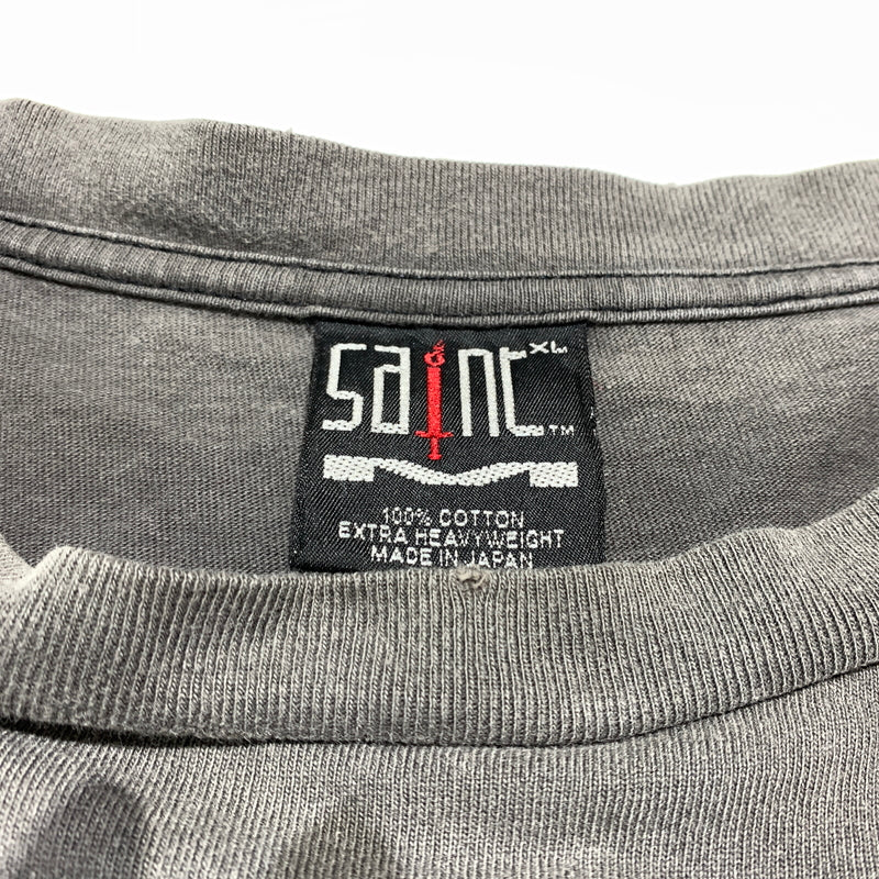 【中古品】【メンズ】 SAINT Mxxxxxx セント マイケル 23SS L/S TEE UNKNOWN SM-S23-0000-027 ロングスリーブ Tシャツ アンノウン 長袖 トップス ヴィンテージ加工 142-260627-ko-15-tei サイズ：XL カラー：グレー 万代Net店