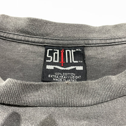 【中古品】【メンズ】 SAINT Mxxxxxx セント マイケル 23SS L/S TEE UNKNOWN SM-S23-0000-027 ロングスリーブ Tシャツ アンノウン 長袖 トップス ヴィンテージ加工 142-260627-ko-15-tei サイズ：XL カラー：グレー 万代Net店