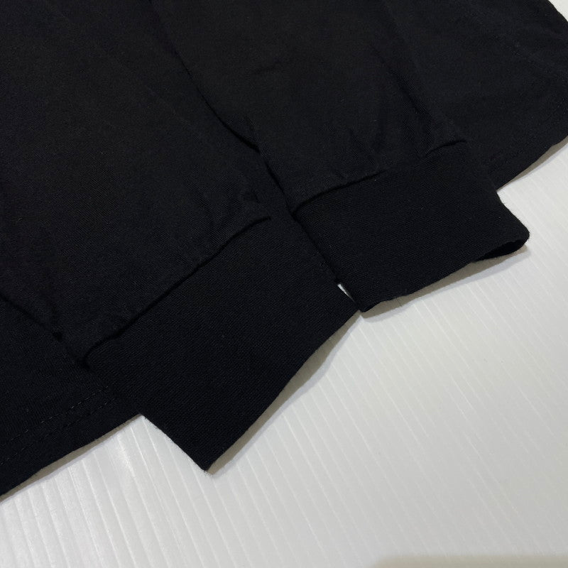 【中古品】【メンズ】 1PIU1UGUALE3 RELAX ウノピゥウノウグァーレトレ リラックス EMBROIDERY L/S TEE 刺繡 ロングスリーブTシャツ 半袖トップス 141-260806-ss-04-tei サイズ：M カラー：ブラック 万代Net店