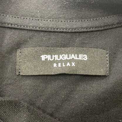 【中古品】【メンズ】 1PIU1UGUALE3 RELAX ウノピゥウノウグァーレトレ リラックス EMBROIDERY L/S TEE 刺繡 ロングスリーブTシャツ 半袖トップス 141-260806-ss-04-tei サイズ：M カラー：ブラック 万代Net店