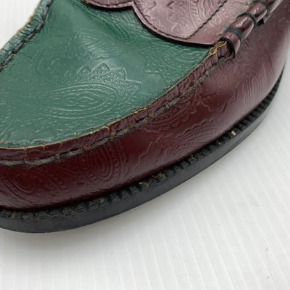 【中古品】【メンズ】 THE KENFORD FINESHOES ケンフォード ファインシューズ × JOURNAL STANDARD ジャーナルスタンダード 別注 コラボ BEEF AND BROCCORI LOAFER ペイズリービーブロ コンビローファー 靴 164-260630-yo-03-tei サイズ：27cm カラー：ブラウン 万代Net店