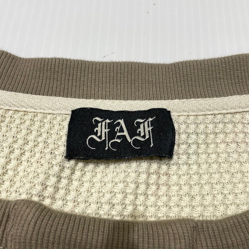 【中古品】【メンズ】 FAF エフエーエフ PACIS THERMAL HENLEY NECK 4121207 パチス サーマル ヘンリー ネック 長袖 トップス 142-260723-sa-01-tei サイズ：3 カラー：ブラウン 万代Net店