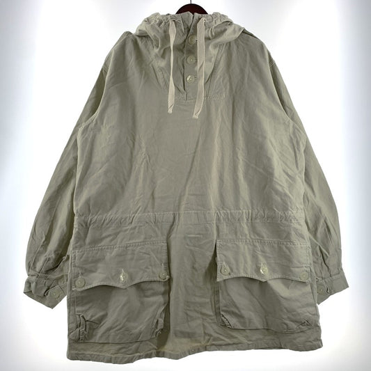 【中古品】【メンズ】 SWEDEN ARMY スウェーデン軍 M39 COTTON PULLOVER SMOCK コットン プルオーバー スモック アウター ミリタリージャケット ハーフボタン コート 145-260627-ko-17-tei サイズ：2 カラー：ベージュ系/グレー系 万代Net店