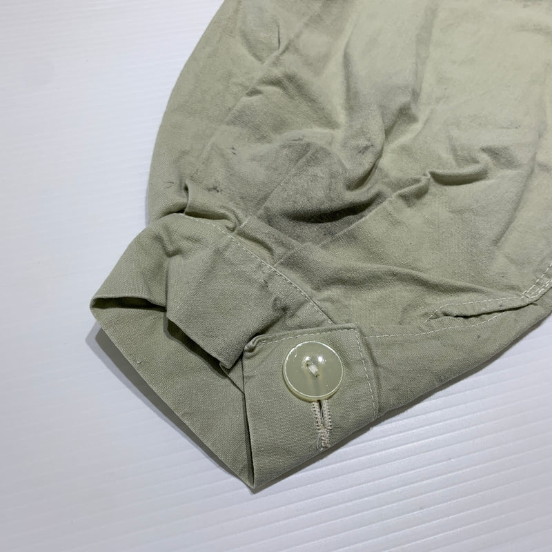 【中古品】【メンズ】 SWEDEN ARMY スウェーデン軍 M39 COTTON PULLOVER SMOCK コットン プルオーバー スモック アウター ミリタリージャケット ハーフボタン コート 145-260627-ko-17-tei サイズ：2 カラー：ベージュ系/グレー系 万代Net店