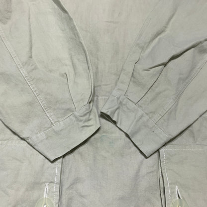 【中古品】【メンズ】 SWEDEN ARMY スウェーデン軍 M39 COTTON PULLOVER SMOCK コットン プルオーバー スモック アウター ミリタリージャケット ハーフボタン コート 145-260627-ko-17-tei サイズ：2 カラー：ベージュ系/グレー系 万代Net店