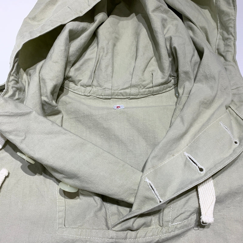【中古品】【メンズ】 SWEDEN ARMY スウェーデン軍 M39 COTTON PULLOVER SMOCK コットン プルオーバー スモック アウター ミリタリージャケット ハーフボタン コート 145-260627-ko-17-tei サイズ：2 カラー：ベージュ系/グレー系 万代Net店