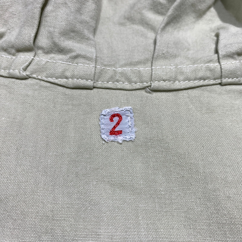 【中古品】【メンズ】 SWEDEN ARMY スウェーデン軍 M39 COTTON PULLOVER SMOCK コットン プルオーバー スモック アウター ミリタリージャケット ハーフボタン コート 145-260627-ko-17-tei サイズ：2 カラー：ベージュ系/グレー系 万代Net店