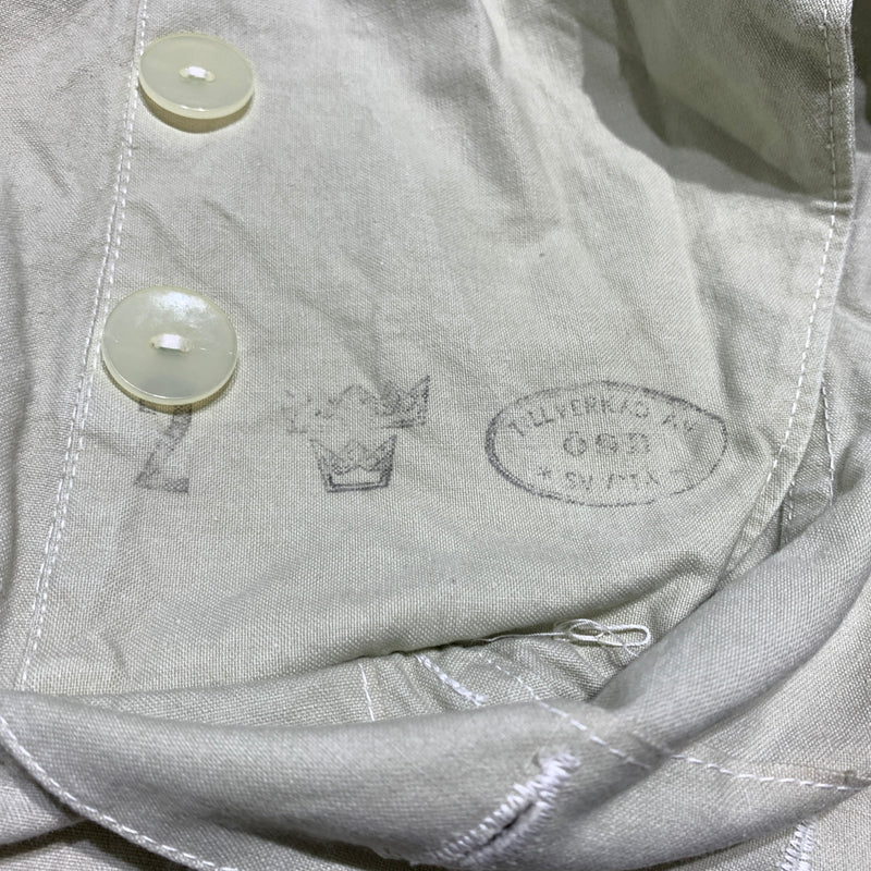 【中古品】【メンズ】 SWEDEN ARMY スウェーデン軍 M39 COTTON PULLOVER SMOCK コットン プルオーバー スモック アウター ミリタリージャケット ハーフボタン コート 145-260627-ko-17-tei サイズ：2 カラー：ベージュ系/グレー系 万代Net店