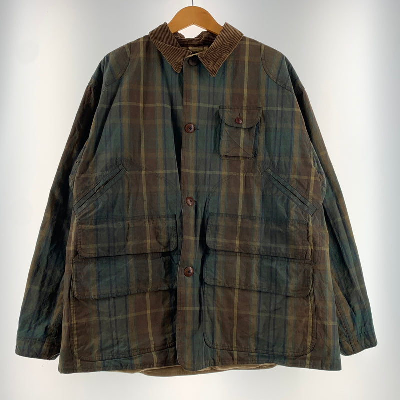 【現状渡し品】【メンズ】 POLO RALPH LAUREN ポロラルフローレン 90's OILD HUNTING JACKET 90年代 オイルド ハンティングジャケット アウター ワークジャケット 147-260627-ko-18-tei サイズ：L カラー：チェック 万代Net店
