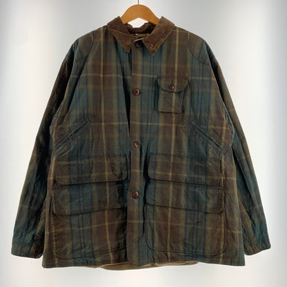 【現状渡し品】【メンズ】 POLO RALPH LAUREN ポロラルフローレン 90's OILD HUNTING JACKET 90年代 オイルド ハンティングジャケット アウター ワークジャケット 147-260627-ko-18-tei サイズ：L カラー：チェック 万代Net店
