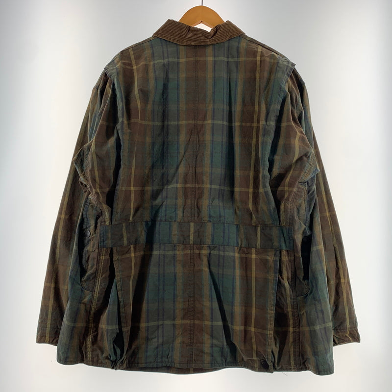 【現状渡し品】【メンズ】 POLO RALPH LAUREN ポロラルフローレン 90's OILD HUNTING JACKET 90年代 オイルド ハンティングジャケット アウター ワークジャケット 147-260627-ko-18-tei サイズ：L カラー：チェック 万代Net店