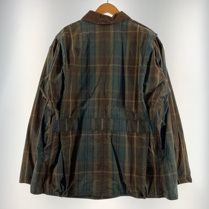 【現状渡し品】【メンズ】 POLO RALPH LAUREN ポロラルフローレン 90's OILD HUNTING JACKET 90年代 オイルド ハンティングジャケット アウター ワークジャケット 147-260627-ko-18-tei サイズ：L カラー：チェック 万代Net店