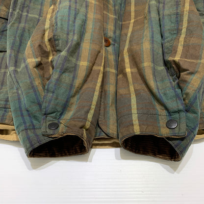 【現状渡し品】【メンズ】 POLO RALPH LAUREN ポロラルフローレン 90's OILD HUNTING JACKET 90年代 オイルド ハンティングジャケット アウター ワークジャケット 147-260627-ko-18-tei サイズ：L カラー：チェック 万代Net店