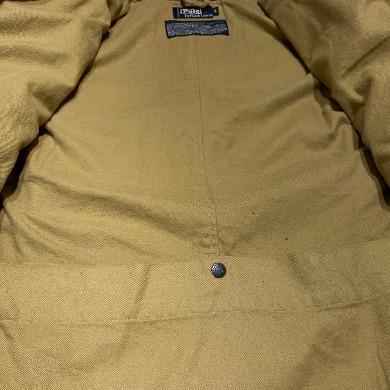 【現状渡し品】【メンズ】 POLO RALPH LAUREN ポロラルフローレン 90's OILD HUNTING JACKET 90年代 オイルド ハンティングジャケット アウター ワークジャケット 147-260627-ko-18-tei サイズ：L カラー：チェック 万代Net店