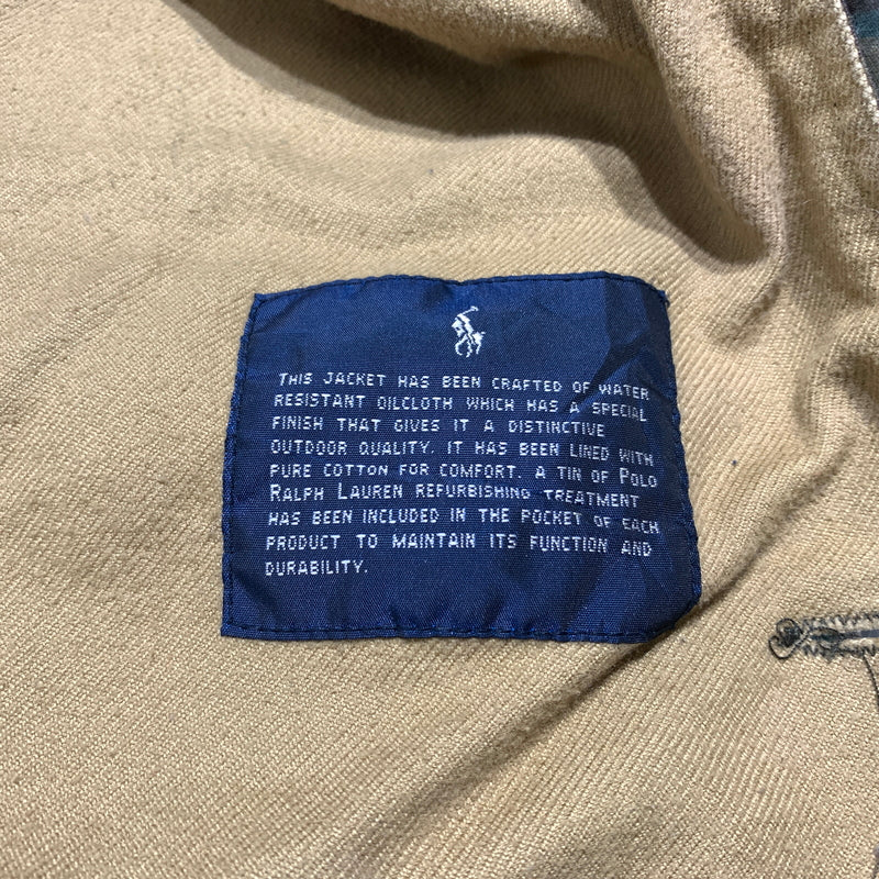 【現状渡し品】【メンズ】 POLO RALPH LAUREN ポロラルフローレン 90's OILD HUNTING JACKET 90年代 オイルド ハンティングジャケット アウター ワークジャケット 147-260627-ko-18-tei サイズ：L カラー：チェック 万代Net店