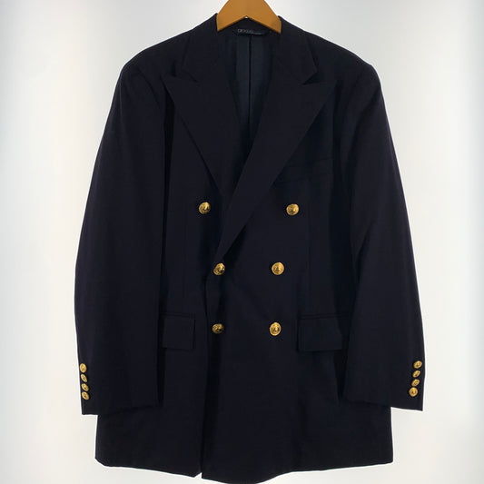 【中古品】【メンズ】 POLO RALPH LAUREN ポロラルフローレン WOOL TAILORED JACKET 022-5-BZ-RL ウール テーラードジャケット ライトアウター 金ボタン 147-260627-ko-19-tei サイズ：C96-W84-T180 カラー：ネイビー 万代Net店