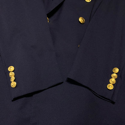 【中古品】【メンズ】 POLO RALPH LAUREN ポロラルフローレン WOOL TAILORED JACKET 022-5-BZ-RL ウール テーラードジャケット ライトアウター 金ボタン 147-260627-ko-19-tei サイズ：C96-W84-T180 カラー：ネイビー 万代Net店