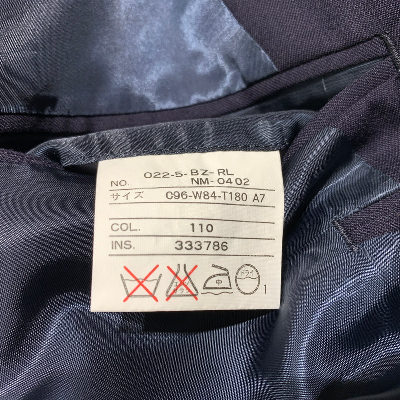 【中古品】【メンズ】 POLO RALPH LAUREN ポロラルフローレン WOOL TAILORED JACKET 022-5-BZ-RL ウール テーラードジャケット ライトアウター 金ボタン 147-260627-ko-19-tei サイズ：C96-W84-T180 カラー：ネイビー 万代Net店
