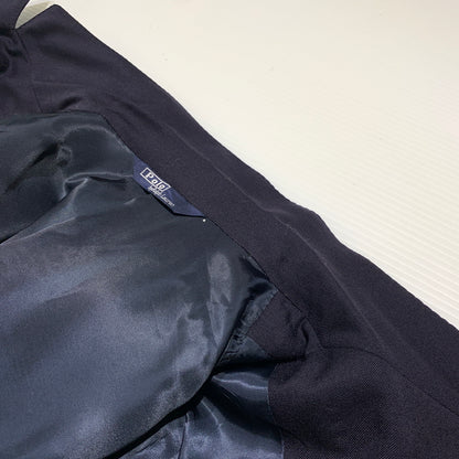 【中古品】【メンズ】 POLO RALPH LAUREN ポロラルフローレン WOOL TAILORED JACKET 022-5-BZ-RL ウール テーラードジャケット ライトアウター 金ボタン 147-260627-ko-19-tei サイズ：C96-W84-T180 カラー：ネイビー 万代Net店