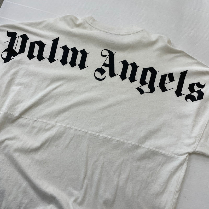 【中古品】【メンズ】 PALMANGELS パームエンジェルス 19SS CREW NECK BACK LOGO TEE PMAA002S19413007 19春夏 クルー ネック バック ロゴ Ｔシャツ 半袖 トップス 141-260630-sa-02-tei サイズ：S カラー：ホワイト 万代Net店