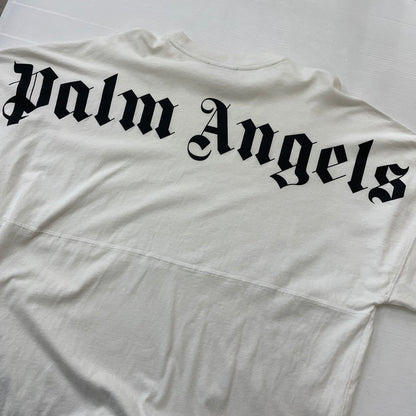 【中古品】【メンズ】 PALMANGELS パームエンジェルス 19SS CREW NECK BACK LOGO TEE PMAA002S19413007 19春夏 クルー ネック バック ロゴ Ｔシャツ 半袖 トップス 141-260630-sa-02-tei サイズ：S カラー：ホワイト 万代Net店