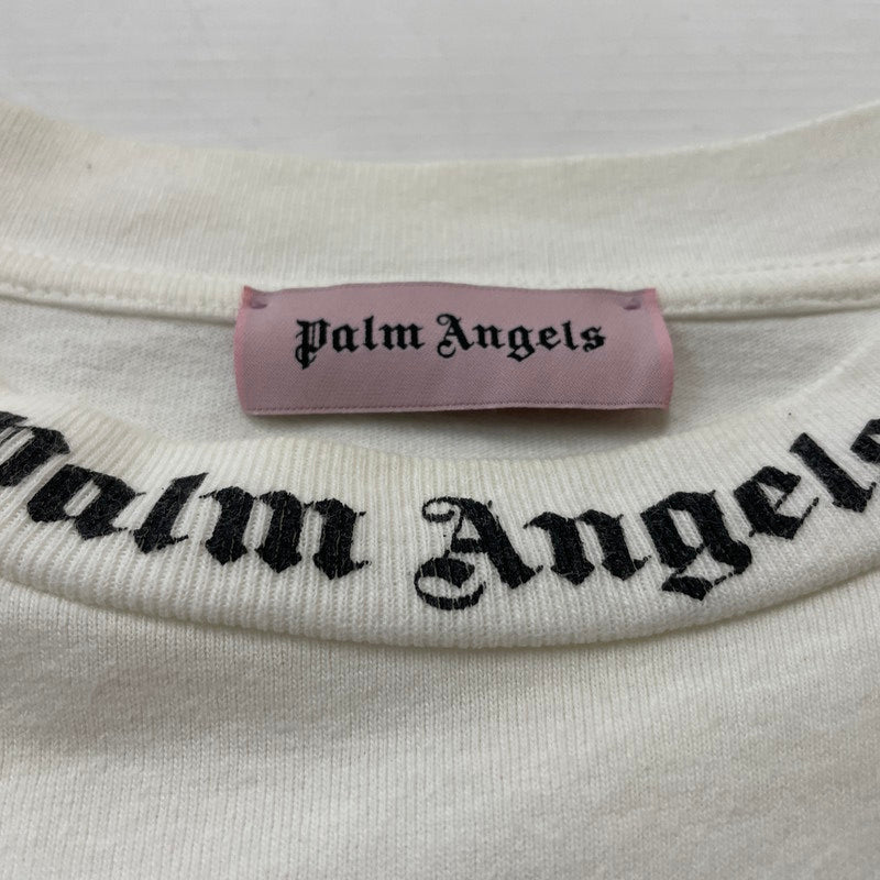 【中古品】【メンズ】 PALMANGELS パームエンジェルス 19SS CREW NECK BACK LOGO TEE PMAA002S19413007 19春夏 クルー ネック バック ロゴ Ｔシャツ 半袖 トップス 141-260630-sa-02-tei サイズ：S カラー：ホワイト 万代Net店