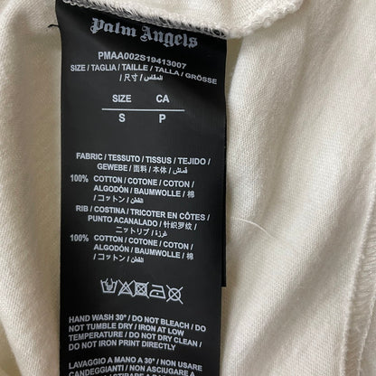 【中古品】【メンズ】 PALMANGELS パームエンジェルス 19SS CREW NECK BACK LOGO TEE PMAA002S19413007 19春夏 クルー ネック バック ロゴ Ｔシャツ 半袖 トップス 141-260630-sa-02-tei サイズ：S カラー：ホワイト 万代Net店