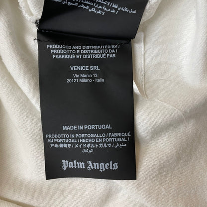 【中古品】【メンズ】 PALMANGELS パームエンジェルス 19SS CREW NECK BACK LOGO TEE PMAA002S19413007 19春夏 クルー ネック バック ロゴ Ｔシャツ 半袖 トップス 141-260630-sa-02-tei サイズ：S カラー：ホワイト 万代Net店