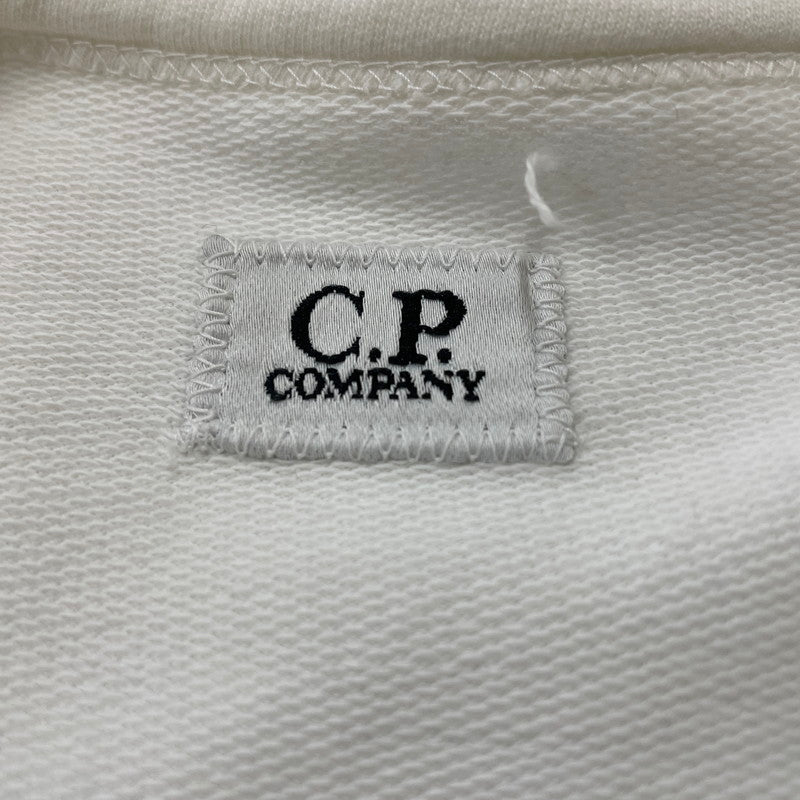 【中古品】【メンズ】 CP COMPANY シーピー カンパニー L/S TEE 18CMSS019A ロングスリーブ Ｔシャツ 長袖 トップス 141-260630-sa-01-tei サイズ：M カラー：ホワイト 万代Net店