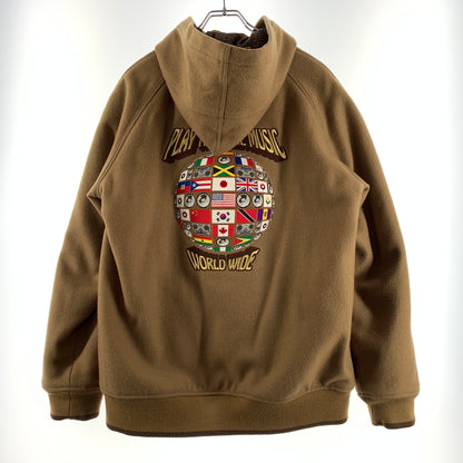 【現状渡し品】【メンズ】 master-piece マスターピース × IRIE LIFE アイリーライフ 別注 コラボ WOOL HOODIE STUDIUM JACKET ウール フーディ スタジアム ジャケット アウター スタジャン 142-260629-ko-09-tei サイズ：XL カラー：ベージュ 万代Net店