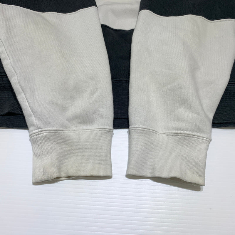 【中古品】【メンズ】 Supreme シュプリーム × NIKE ナイキ 別注 コラボ STRIPE HOODED SWEATSHIRT BV7558-010 ストライプ フーディ スウェット トップス プルオーバーパーカー 149-260629-ko-07-tei サイズ：XL カラー：ブラックホワイト 万代Net店