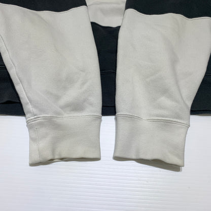 【中古品】【メンズ】 Supreme シュプリーム × NIKE ナイキ 別注 コラボ STRIPE HOODED SWEATSHIRT BV7558-010 ストライプ フーディ スウェット トップス プルオーバーパーカー 149-260629-ko-07-tei サイズ：XL カラー：ブラックホワイト 万代Net店