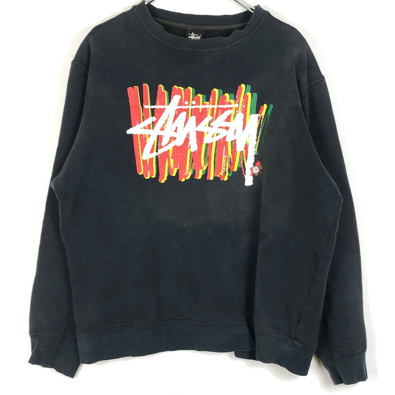 【現状渡し品】【メンズ】 STUSSY ステューシー 90’s SWEAT 90年代 スウェット トップス トレーナー 142-260702-sa-16-tei サイズ：M カラー：ブラック 万代Net店