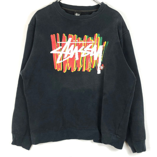【現状渡し品】【メンズ】 STUSSY ステューシー 90’s SWEAT 90年代 スウェット トップス トレーナー 142-260702-sa-16-tei サイズ：M カラー：ブラック 万代Net店