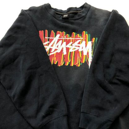 【現状渡し品】【メンズ】 STUSSY ステューシー 90’s SWEAT 90年代 スウェット トップス トレーナー 142-260702-sa-16-tei サイズ：M カラー：ブラック 万代Net店