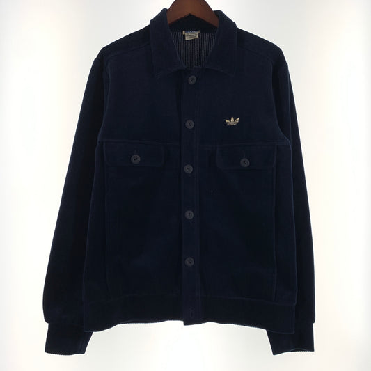 【現状渡し品】【メンズ】 adidas アディダス 70-80's CORDUROY JACKET VINTAGE 70-80年代 コーデュロイジャケット アウター ボタンダウンジャケット ヴィンテージ 148-260629-ko-03-tei サイズ：6 カラー：ネイビー 万代Net店
