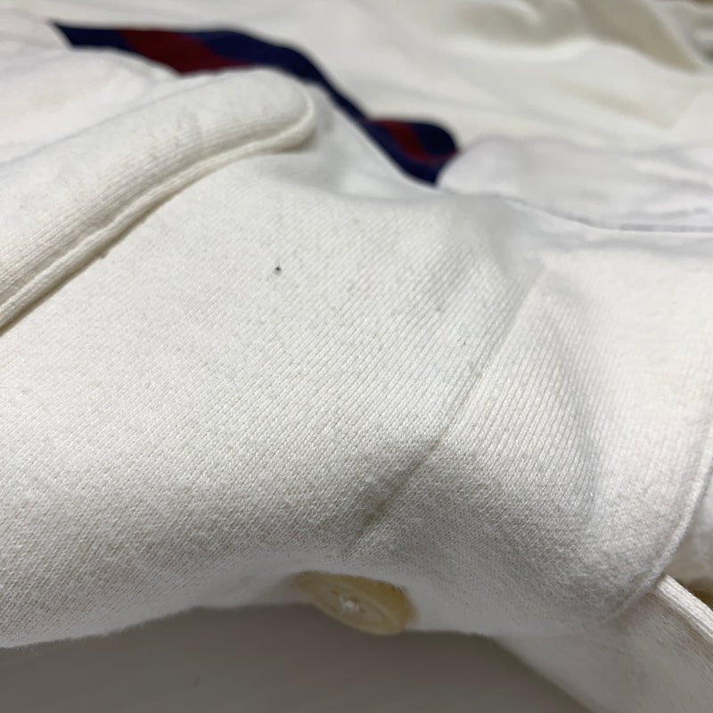 【現状渡し品】【メンズ】 RALPH LAUREN ラルフローレン SWEAT JACKET スウェット ジャケット ライトアウター ボタンダウン 147-260629-ko-06-tei サイズ：M カラー：ホワイト 万代Net店