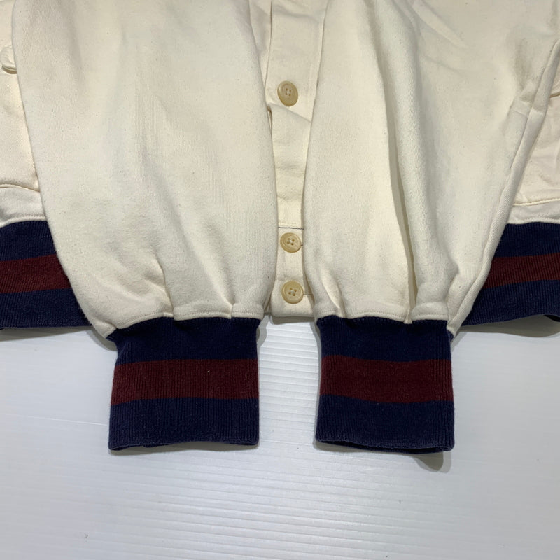 【現状渡し品】【メンズ】 RALPH LAUREN ラルフローレン SWEAT JACKET スウェット ジャケット ライトアウター ボタンダウン 147-260629-ko-06-tei サイズ：M カラー：ホワイト 万代Net店