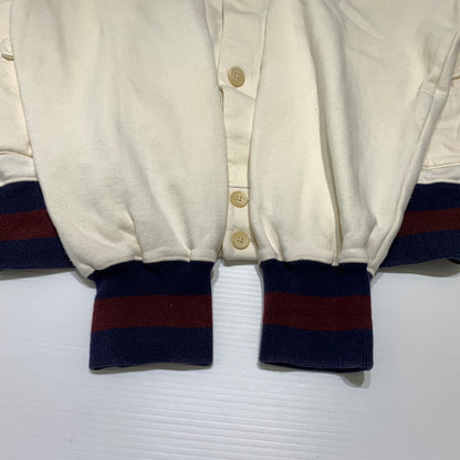 【現状渡し品】【メンズ】 RALPH LAUREN ラルフローレン SWEAT JACKET スウェット ジャケット ライトアウター ボタンダウン 147-260629-ko-06-tei サイズ：M カラー：ホワイト 万代Net店