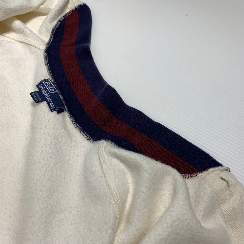 【現状渡し品】【メンズ】 RALPH LAUREN ラルフローレン SWEAT JACKET スウェット ジャケット ライトアウター ボタンダウン 147-260629-ko-06-tei サイズ：M カラー：ホワイト 万代Net店