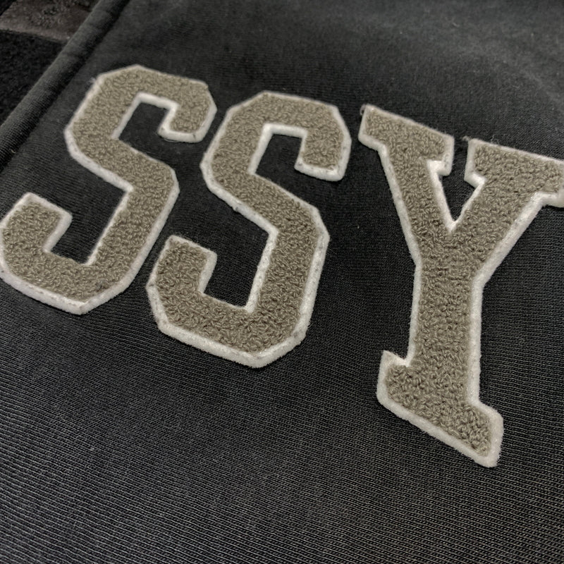 【現状渡し品】【メンズ】 STUSSY ステューシー × Champion チャンピオン 別注 コラボ WIND STOPPER ZIP HOODIE C8-A124 ウィンド ストッパー ジップフーディー トップス フルジップパーカー 142-260629-ko-08-tei サイズ：XL カラー：ブラック 万代Net店