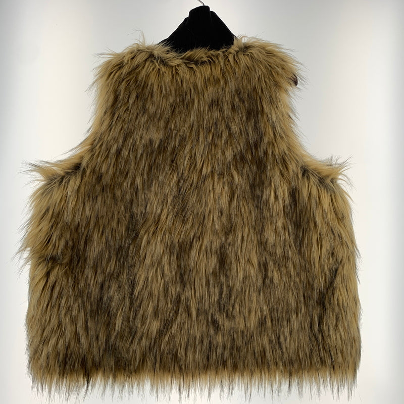 【中古品】【メンズ】 soerte ソエルテ FUR VEST SOSTR0722002 ニット ドッキング ファーベスト ライトアウター フェイクファー 147-260629-ko-10-tei サイズ：3 カラー：ベージュ系 万代Net店