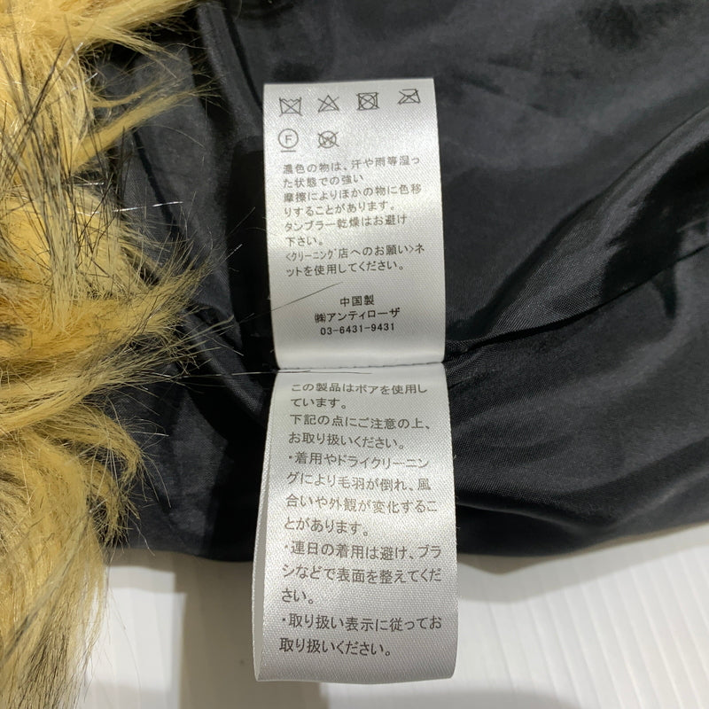 【中古品】【メンズ】 soerte ソエルテ FUR VEST SOSTR0722002 ニット ドッキング ファーベスト ライトアウター フェイクファー 147-260629-ko-10-tei サイズ：3 カラー：ベージュ系 万代Net店