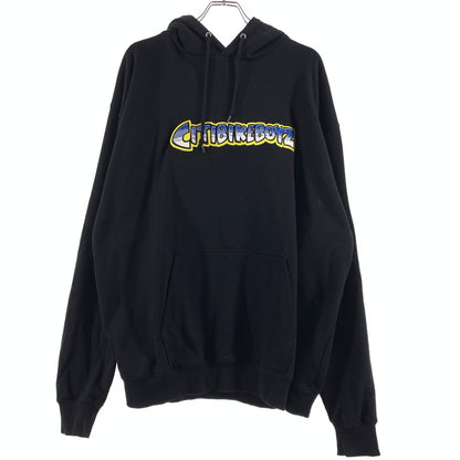 【中古品】【メンズ】 X-LARGE エクストララージ LOGO HOODIE 101243012023 ロゴフーディ トップス プルオーバーパーカー 142-260716-ko-05-tei サイズ：XL カラー：ブラック 万代Net店