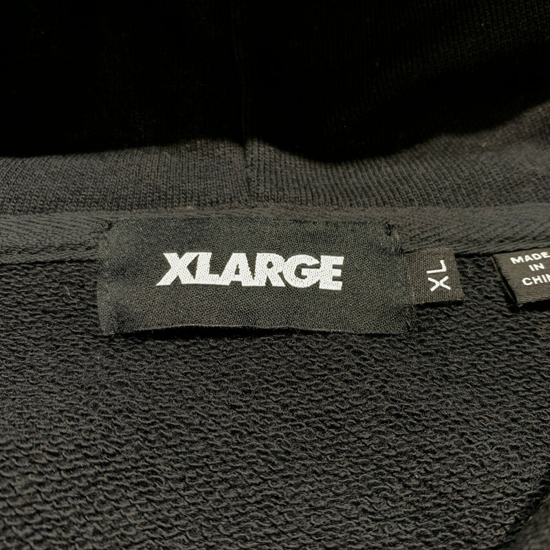 【中古品】【メンズ】 X-LARGE エクストララージ LOGO HOODIE 101243012023 ロゴフーディ トップス プルオーバーパーカー 142-260716-ko-05-tei サイズ：XL カラー：ブラック 万代Net店