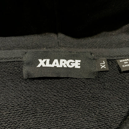 【中古品】【メンズ】 X-LARGE エクストララージ LOGO HOODIE 101243012023 ロゴフーディ トップス プルオーバーパーカー 142-260716-ko-05-tei サイズ：XL カラー：ブラック 万代Net店