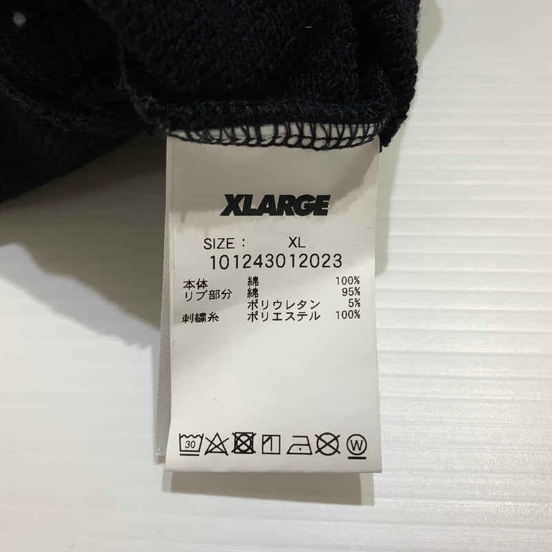 【中古品】【メンズ】 X-LARGE エクストララージ LOGO HOODIE 101243012023 ロゴフーディ トップス プルオーバーパーカー 142-260716-ko-05-tei サイズ：XL カラー：ブラック 万代Net店
