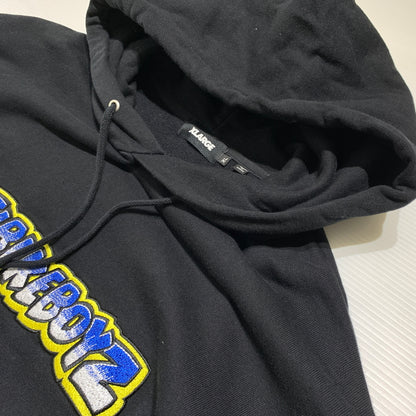 【中古品】【メンズ】 X-LARGE エクストララージ LOGO HOODIE 101243012023 ロゴフーディ トップス プルオーバーパーカー 142-260716-ko-05-tei サイズ：XL カラー：ブラック 万代Net店