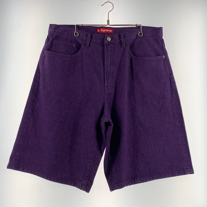 【中古品】【メンズ】 Supreme シュプリーム 25SS DENIM BAGGY SHORT デニム バギー ショーツ ボトムス ショートパンツ ハーフパンツ 149-260629-ko-14-tei サイズ：38 カラー：パープル 万代Net店
