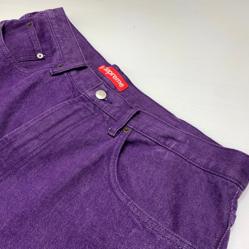 【中古品】【メンズ】 Supreme シュプリーム 25SS DENIM BAGGY SHORT デニム バギー ショーツ ボトムス ショートパンツ ハーフパンツ 149-260629-ko-14-tei サイズ：38 カラー：パープル 万代Net店